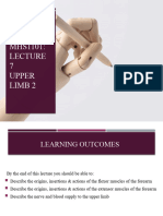 MHS1101 LECTURE 7 UPPER LIMB 2 - in Class Version