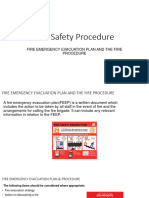 Fire Safety Procedure - FEEP