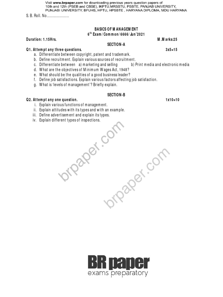 BM (6th) May21 | PDF