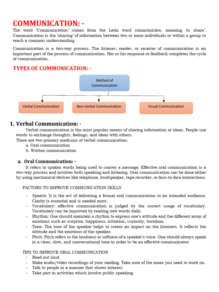 Effective Communication Skills Guide | PDF | Communication | Nonverbal ...