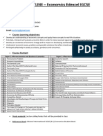 Economics O Levels Syllabus