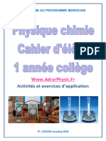 cahier d'activité 1APIC 2022 - 2023 Prof Soussi (Www.AdrarPhysic.Fr)
