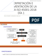 Interpretación e Implementación de La Norma Iso 45001