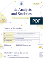 Data Analysis and Statistics - 4th grade by Slidesgo