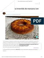 Torta Invertida de Manzana Con Aceite - Receta FÁCIL