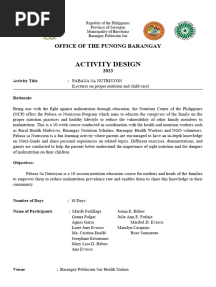 Pabasa Sa Nutrisyon