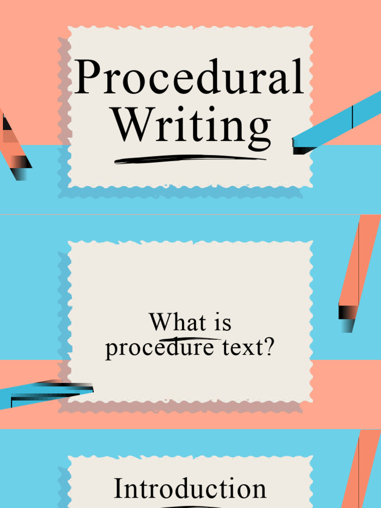 Procedure Text Material | PDF | Language Arts & Discipline | Foreign ...