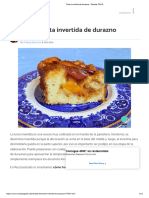 Torta Invertida de Durazno - Receta FÁCIL