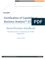Ccba Recertification Handbook