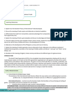 Module 1 Evolution of International Trade