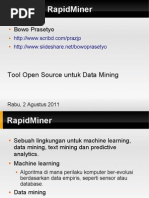 Download Mengenal RapidMiner by Bowo Prasetyo SN72316007 doc pdf