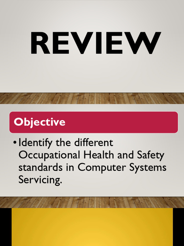 Occpational Health and Safety Standard in CSS | PDF | Occupational ...