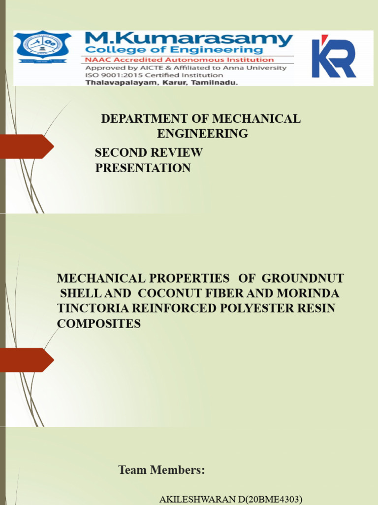 Mechanical Properties of Natural Fiber Composites | PDF | Composite ...