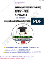 Pharmaceutical Biotechnology Unit 1