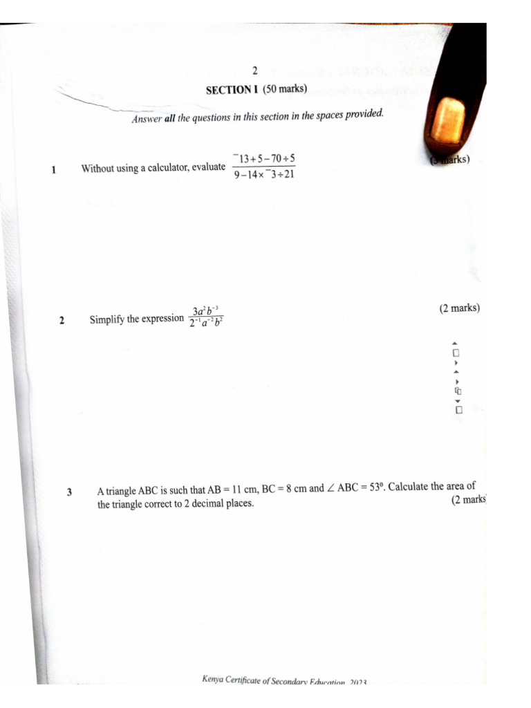 Maths pp1 end term 2024 pdf
