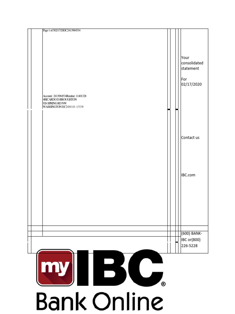 Consolidated Bank Statement Summary | PDF | Banks | Debit Card