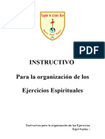 Instructivo para La Organización de Los Ejercicios Espirituales