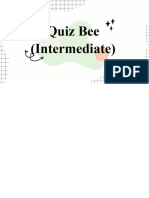 Quiz Bee Grades 3 and 4