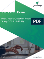 Answer English 08.04.2023 SSC - CHSL - Question - Paper - 3 - July - 2019 - Shift - 3 - 44 - 80