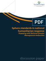 Sphere Standards in National Humanitarian Response