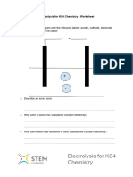 Worksheet-Chemistry-Electrolysis-ks4