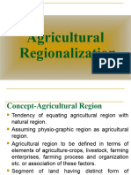 Agricultural Regionalisation