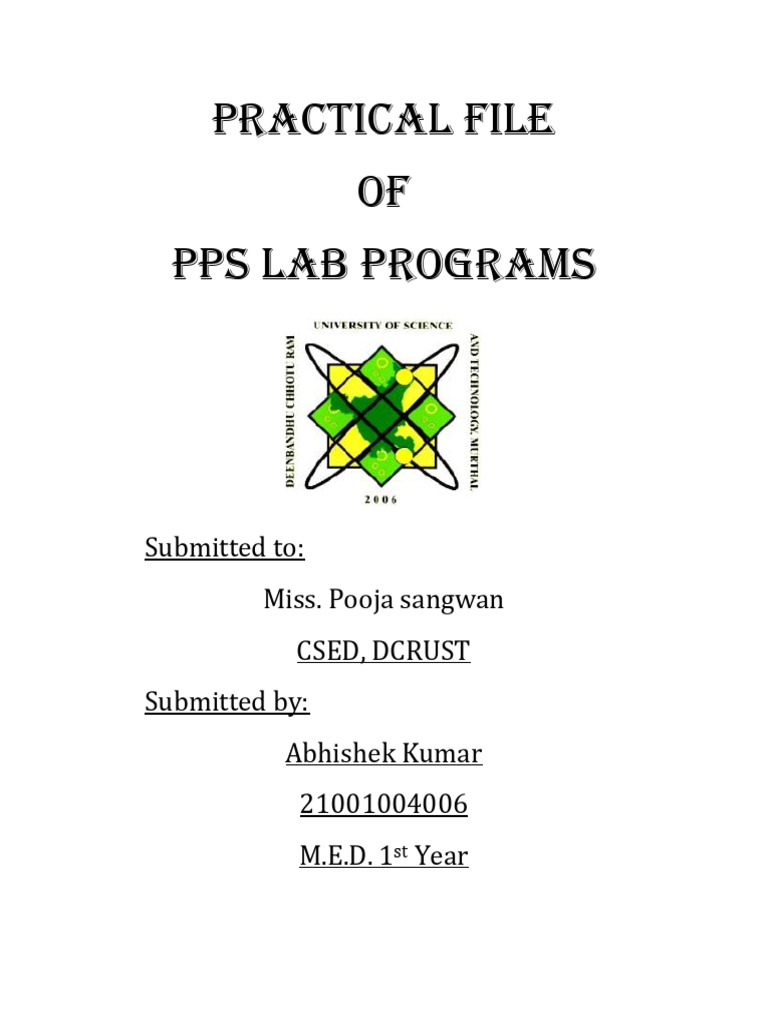 PPS File New Abhishek 1 | PDF | Software Engineering | Computer Engineering