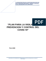 Plan para La Vigilancia, Prevencion y Control Del Covid-19