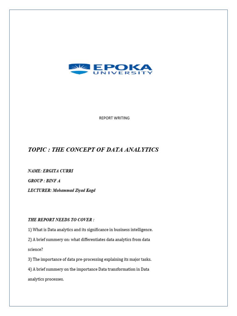 Report Writing Data | PDF | Data Analysis | Analytics