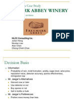 Decision Analysis of Freemark Abbey Winery