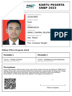 Kartu Peserta SNBP 2023: 423447855 Ferdi 0066016219 Sman 1 Dampal Selatan Kab. Tolitoli Prov. Sulawesi Tengah