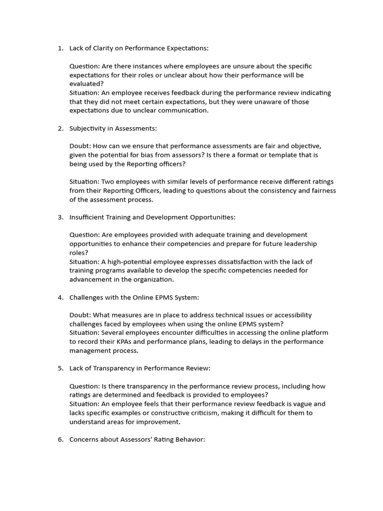 Performance Review Challenges and Solutions | PDF | Performance ...