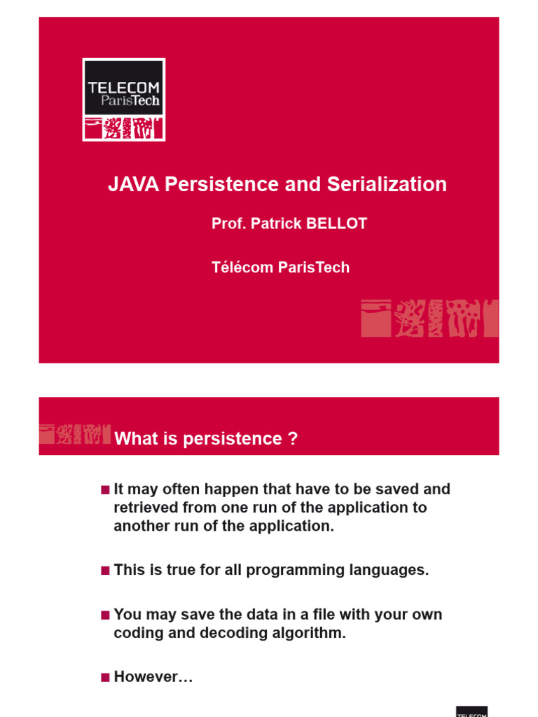 3a.persistence and Serialization | PDF | Software Development ...