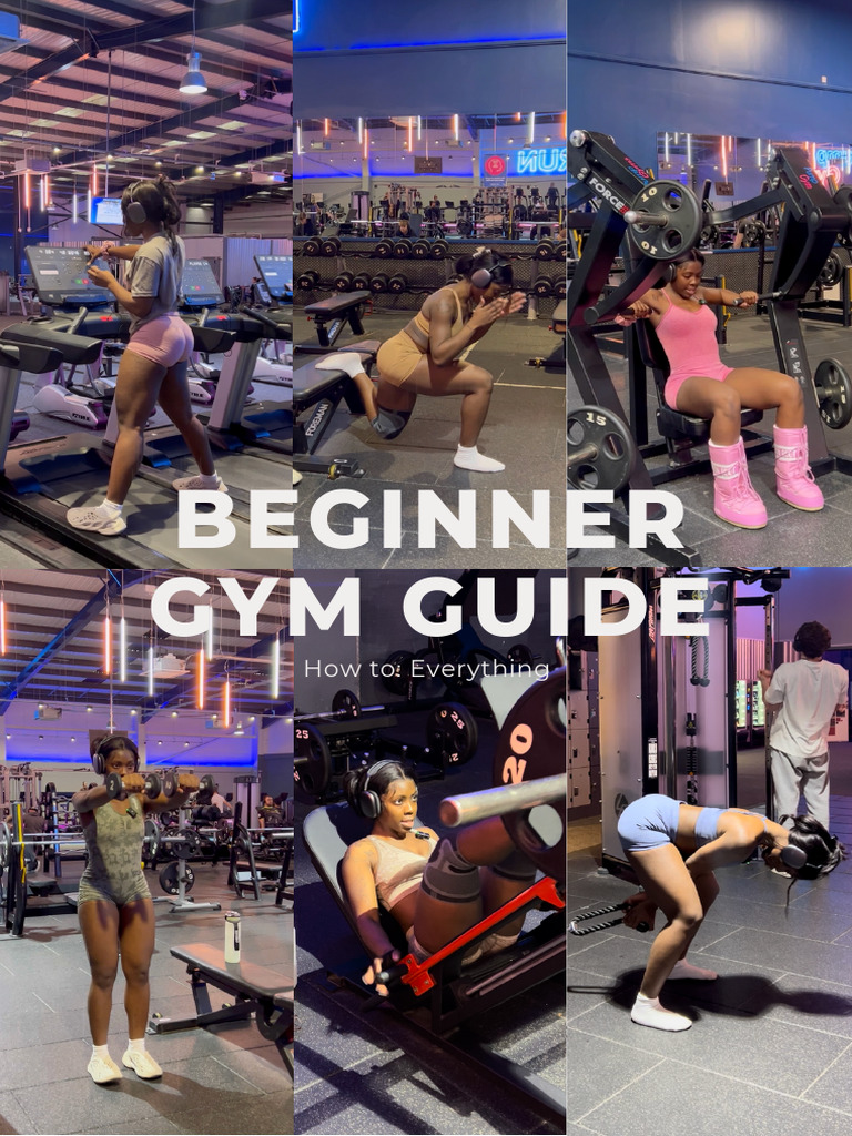 Beginner's Gym Guide and Workout Plan | PDF | Strength Training ...