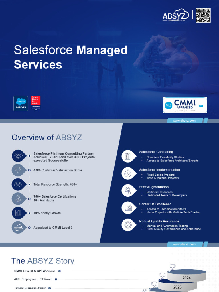 ABSYZ Salesforce Managed Services Overview | PDF | Consultant | Cloud ...