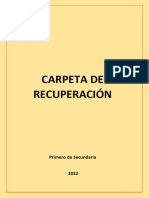 CARPETA DE RECUPERACIÓN 2021 primer año