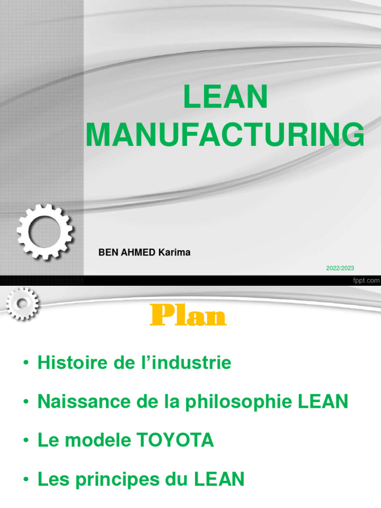 Introduction au Lean Manufacturing | PDF | Lean (production) | Ingénierie