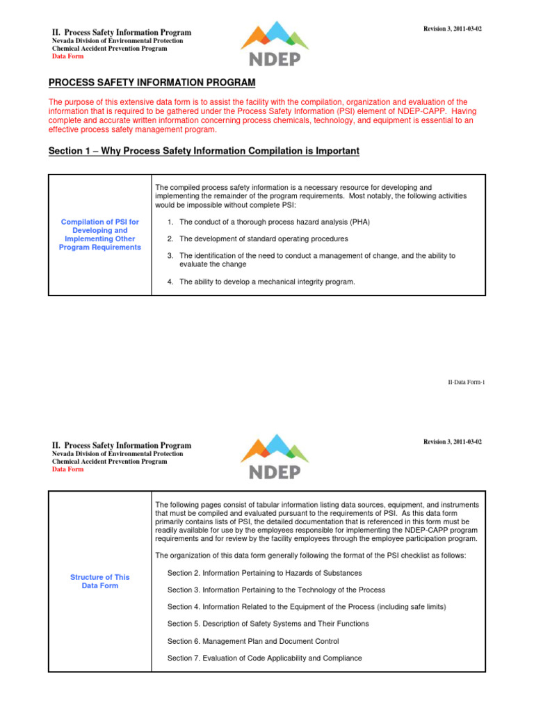 Process Safety Information Overview | PDF | Pump | Hazards