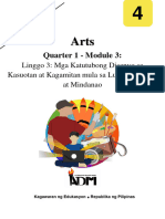 ArtsS4 - q1 - Mod3 - Mga Katutubong Disenyo Sa Kasuotan at Kagamitan - FINAL