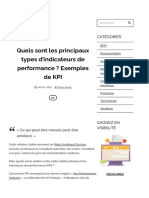 Les 12 Principaux Types D'indicateurs de Performance - Tout Sur Les KPIs