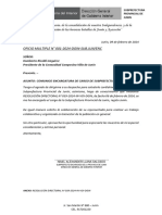 Encargado OFICIO 001-2024 Dirigido COMUNIDAD Villa Junin