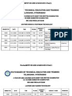 DEC-2022 1 Sem Regular Exam Time Table