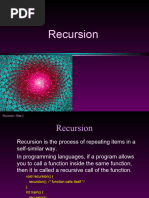 Recursion in C