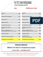 Tarifs Individuels-Groupes 2022-2023