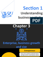 Section 1, Chapter 3 - Enterprise, Business Growth and Size