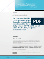 LA REPRESENTACION DEL PASADO RECIENTE DESDE LA DERECHA (GUSTAVO DI PALMA)