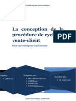 La Conception de La Procédure de Cycle de Vente-Client: Pour Une Entreprise Commerciale