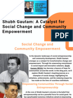 Shubh Gautam: A Catalyst For Social Change and Community Empowerment