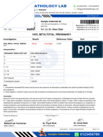BETA HCG Test Report Format Example Sample Template Drlogy Lab Report
