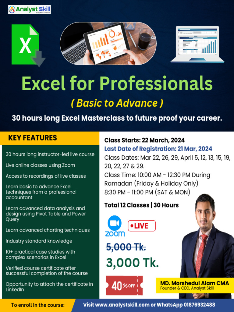 Excel Masterclass: From Basics to Advanced | PDF | Microsoft Excel ...